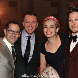 David Bloch, Andrew Lippa, Jemima Williams and her fiancé Benjamin Scheuer attend the Dramatists Guild Fund's Gala: 'Great Writers Thank Their Lucky Stars' at Gotham Hall on October 26, 2015 in New York City. Photo by Lia Chang