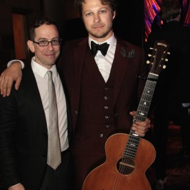 Garth Kravits and Benjamin Scheuer attend the Dramatists Guild Fund's Gala: 'Great Writers Thank Their Lucky Stars' at Gotham Hall on October 26, 2015 in New York City. Photo by Lia Chang