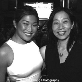 Jenna Ushkowitz and Diana Son attend the Dramatists Guild Fund's Gala: 'Great Writers Thank Their Lucky Stars' at Gotham Hall on October 26, 2015 in New York City. Photo by Lia Chang