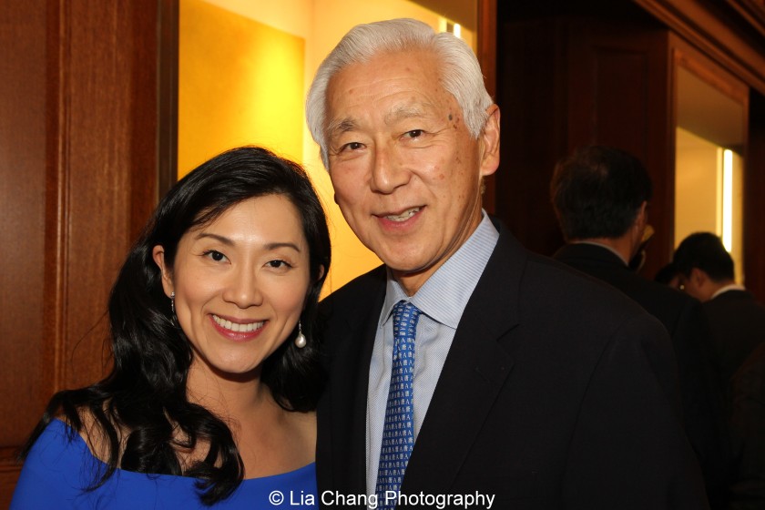 Dr. Agnes Hsu-Tang and her husband Oscar L. Tang attend the inaugural reception for The Tang Center for Early China in the Low Library at Columbia University on October 2, 2015. Photo by Lia Chang