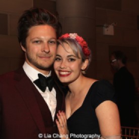 Jemima Williams and her fiancé Benjamin Scheuer attend the Dramatists Guild Fund's Gala: 'Great Writers Thank Their Lucky Stars' at Gotham Hall on October 26, 2015 in New York City. Photo by Lia Chang