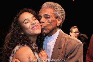 Darilyn Castillo and André De Shields. Photo by Lia Chang