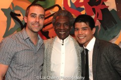 James Babcock, André De Shields and Telly Leung. Photo by Lia Chang