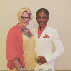 BTN President kb saine and André De Shields at BTN's 30th Anniversary Bruncheon at the Palmer House Hilton in Chicago on August 9, 2016. Photo by Lia Chang