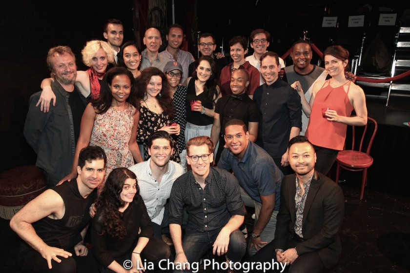 The cast and creative team of THE WILD PARTY. Photo by Lia Chang