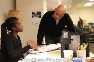 Assistant Director Awoye Timpo and Director Ruben Santiago-Hudson. Photo by Lia Chang