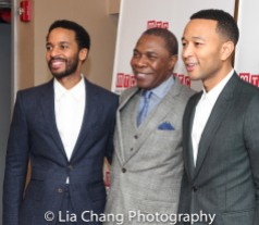 André Holland, Michael Potts and John Legend. Photo by Lia Chang