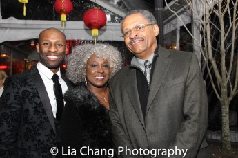 Taurean Everett and his parents Junetta Everett and Victor Everett. Photo by Lia Chang