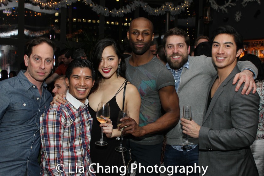 Garth Kravits, Christopher Vo, Tiffany Toh, Taurean Everett, a guest and Devin Ilaw. Photo by Lia Chang