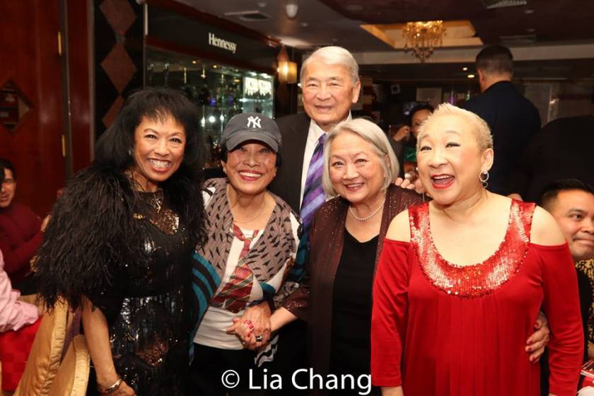 Baayork Lee, Pat Suzuki, Alvin Ing, Virginia Wing and Lori Tan Chinn. Photo by Lia Chang