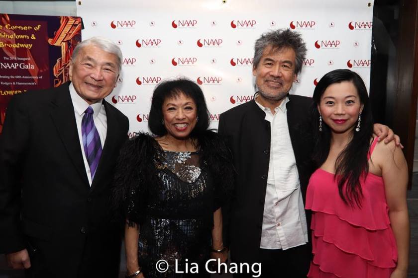 Alvin Ing, Baayork Lee, David Henry Hwang and Yuka Takara. Photo by Lia Chang