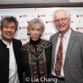 David Henry Hwang with Linda and Jack Viertel. Photo by Lia Chang