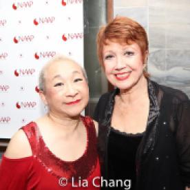 Lori Tan Chinn and Donna McKechnie. Photo by Lia Chang