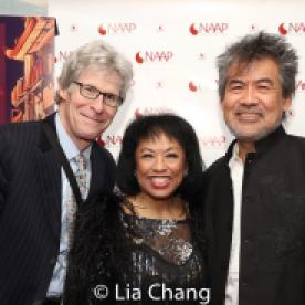 Ted Chapin, Baayork Lee, David Henry Hwang. Photo by Lia Chang