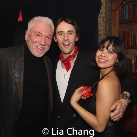 Patrick Page, Reeve Carney and Eva Noblezada. Photo by Lia Chang